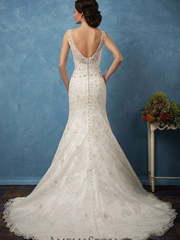 Свадебное платье Sharon. Силуэт А-силуэт. Цвет Белый / Молочный, Айвори / Капучино. Вид 2