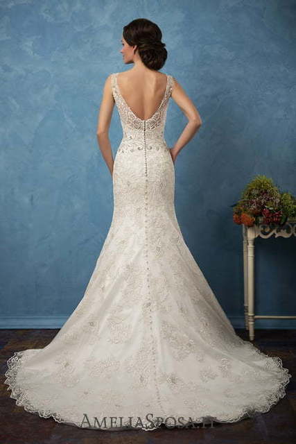 Свадебное платье Sharon. Силуэт А-силуэт. Цвет Айвори / Капучино, Белый / Молочный. Вид 2