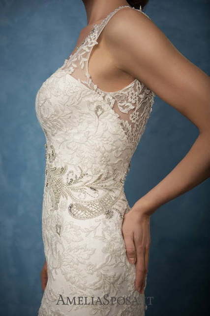 Свадебное платье Sharon. Силуэт А-силуэт. Цвет Айвори / Капучино, Белый / Молочный. Вид 3