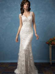 Свадебное платье Nicole. Силуэт А-силуэт, Прямое. Цвет Белый / Молочный, Айвори / Капучино. Вид 1