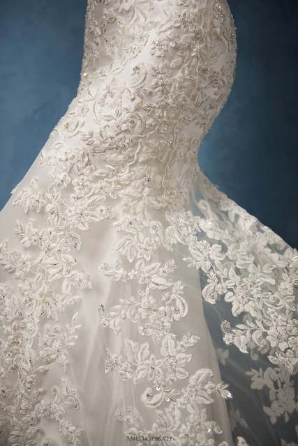 Свадебное платье Nicole. Силуэт А-силуэт, Прямое. Цвет Айвори / Капучино, Белый / Молочный. Вид 3