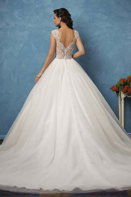 Свадебное платье Sofia. Силуэт Пышное, А-силуэт. Цвет Белый / Молочный. Вид 2