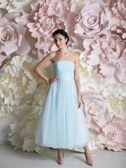 Свадебное платье Беатрис. Силуэт А-силуэт. Цвет Голубой / Синий. Вид 2