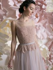 Свадебное платье Эстель. Силуэт А-силуэт. Цвет оттенки Розового, Лавандовый / Фиолетовый. Вид 2