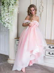 Свадебное платье Розали. Силуэт А-силуэт. Цвет оттенки Розового. Вид 2