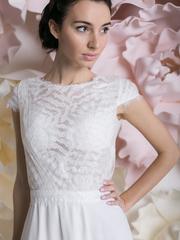 Свадебное платье Николет. Силуэт А-силуэт. Цвет Белый / Молочный. Вид 2