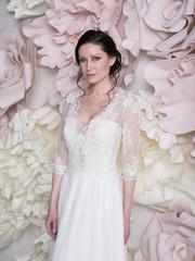 Свадебное платье Терезе. Силуэт А-силуэт, Прямое. Цвет Белый / Молочный. Вид 2