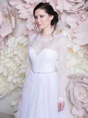 Свадебное платье Силайн. Силуэт А-силуэт. Цвет Лавандовый / Фиолетовый. Вид 2