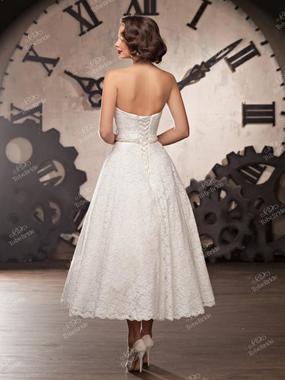 Свадебное платье Арт. tbr-030315. Силуэт А-силуэт. Цвет Белый / Молочный. Вид 2