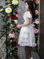 Свадебное платье Арт. 081. Силуэт А-силуэт. Цвет Белый / Молочный. Вид 2