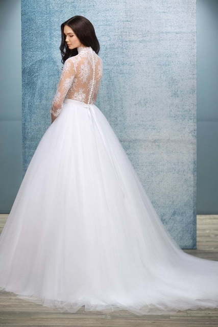 Свадебное платье Altair. Силуэт Пышное, А-силуэт. Цвет Белый / Молочный. Вид 2