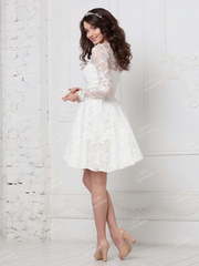 Свадебное платье NN047. Силуэт А-силуэт. Цвет Белый / Молочный. Вид 2