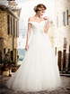 Свадебное платье PP014. Силуэт А-силуэт. Цвет Белый / Молочный. Вид 1