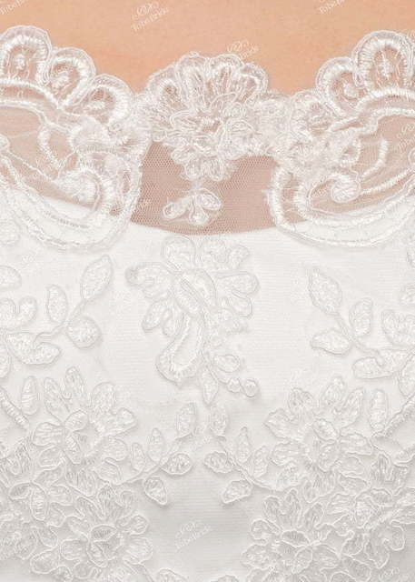 Свадебное платье ME010Y1. Силуэт А-силуэт. Цвет Белый / Молочный. Вид 4