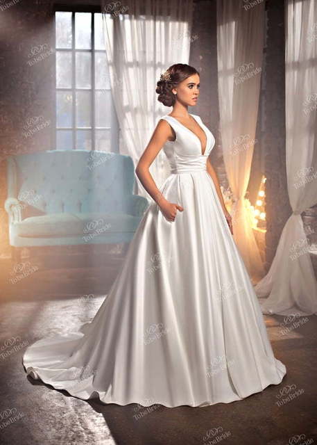 Свадебное платье BR003. Силуэт Пышное, А-силуэт. Цвет Белый / Молочный. Вид 4