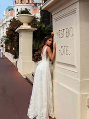 Свадебное платье Perla. Силуэт А-силуэт. Цвет Белый / Молочный. Вид 2