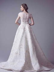 Свадебное платье 3073. Силуэт Пышное, А-силуэт. Цвет Белый / Молочный. Вид 2
