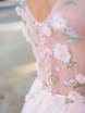Свадебное платье Бегония. Силуэт А-силуэт. Цвет оттенки Розового. Вид 2