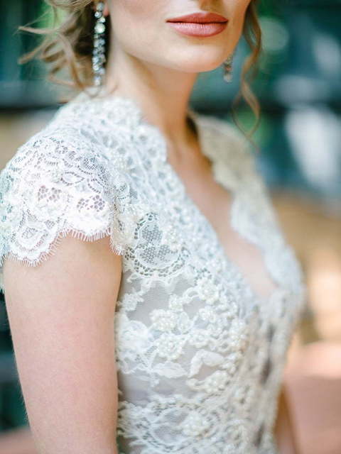 Свадебное платье Княжна. Силуэт А-силуэт. Цвет Голубой / Синий. Вид 4