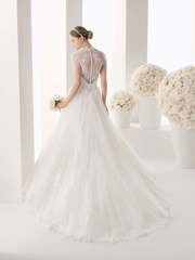 Свадебное платье Maldivas. Силуэт А-силуэт. Цвет Белый / Молочный. Вид 2