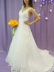 Свадебное платье 2032. Силуэт А-силуэт. Цвет Белый / Молочный. Вид 2
