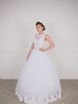 Свадебное платье 2056. Силуэт А-силуэт. Цвет Белый / Молочный. Вид 3