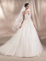 Свадебное платье Sonia. Силуэт Пышное, А-силуэт. Цвет Белый / Молочный. Вид 1