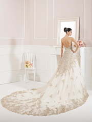 Свадебное платье Quark. Силуэт А-силуэт. Цвет Белый / Молочный, Айвори / Капучино, Золото. Вид 2