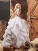 Свадебное платье 6413. Силуэт А-силуэт. Цвет Белый / Молочный, оттенки Розового, Лавандовый / Фиолетовый. Вид 1