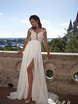 Свадебное платье Selena. Силуэт А-силуэт, Прямое, Греческий. Цвет Белый / Молочный. Вид 1