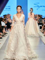 Свадебное платье BADDY. Силуэт А-силуэт. Цвет Белый / Молочный, Айвори / Капучино, Персик / Оранжевый. Вид 1