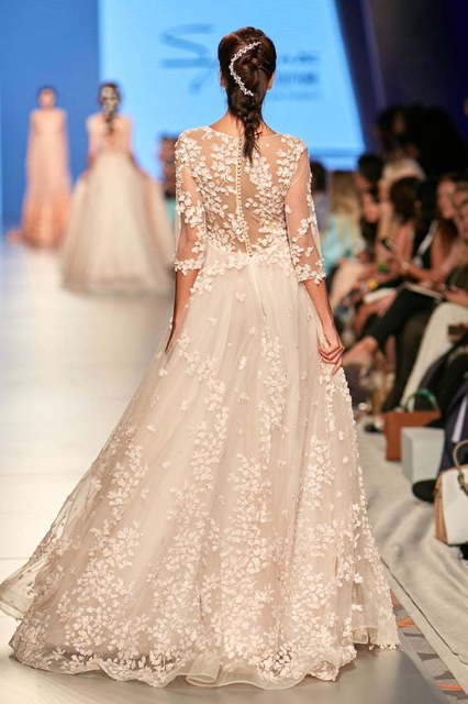 Свадебное платье BADDY. Силуэт А-силуэт. Цвет Айвори / Капучино, Белый / Молочный, Персик / Оранжевый. Вид 2