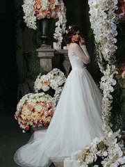 Свадебное платье Felicita. Силуэт А-силуэт. Цвет Белый / Молочный. Вид 2