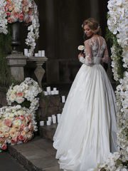 Свадебное платье Puro. Силуэт А-силуэт. Цвет Белый / Молочный, Айвори / Капучино. Вид 2