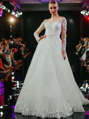 Свадебное платье Ti Ammiro. Силуэт А-силуэт. Цвет Белый / Молочный. Вид 1