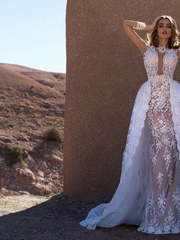 Свадебное платье Jady. Силуэт А-силуэт, Прямое. Цвет Белый / Молочный, Айвори / Капучино. Вид 1