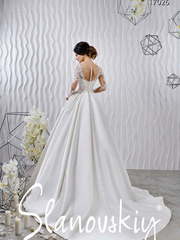 Свадебное платье 17026. Силуэт Пышное, А-силуэт. Цвет Белый / Молочный. Вид 2