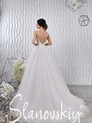 Свадебное платье 17033. Силуэт Пышное, А-силуэт. Цвет Белый / Молочный. Вид 2