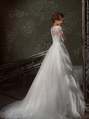 Свадебное платье Dew. Силуэт Пышное, А-силуэт. Цвет Белый / Молочный. Вид 2