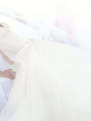 Свадебное платье Ananas. Силуэт А-силуэт. Цвет Айвори / Капучино. Вид 1