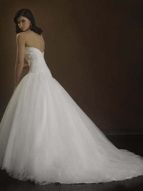 Свадебное платье Амелия. Силуэт Пышное, А-силуэт. Цвет Белый / Молочный. Вид 2