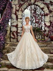 Свадебное платье Beverly. Силуэт Пышное, А-силуэт. Цвет Белый / Молочный, Айвори / Капучино, Персик / Оранжевый. Вид 1