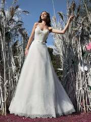 Свадебное платье Hana. Силуэт А-силуэт. Цвет Белый / Молочный. Вид 1