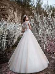 Свадебное платье Katrin. Силуэт Пышное, А-силуэт. Цвет Белый / Молочный, Айвори / Капучино, Персик / Оранжевый. Вид 2