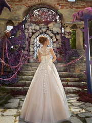 Свадебное платье Susan. Силуэт А-силуэт. Цвет Белый / Молочный, Айвори / Капучино, оттенки Розового. Вид 2