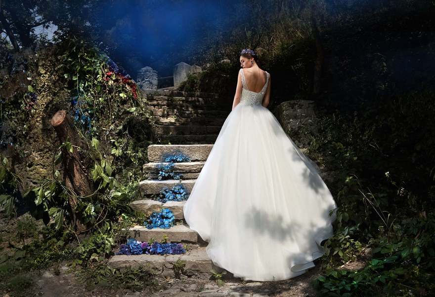 Свадебное платье Ирада. Силуэт Пышное, А-силуэт. Цвет Белый / Молочный. Вид 2