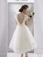 Свадебное платье Ira Koval K025. Силуэт А-силуэт. Цвет Белый / Молочный. Вид 2