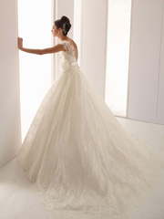 Свадебное платье Ira Koval K113. Силуэт А-силуэт. Цвет Белый / Молочный. Вид 2