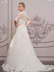 Свадебное платье RE8A518T. Силуэт А-силуэт. Цвет Белый / Молочный. Вид 2