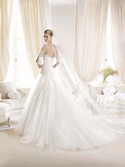 Свадебное платье Ilarazza. Силуэт А-силуэт, Рыбка. Цвет Белый / Молочный. Вид 2